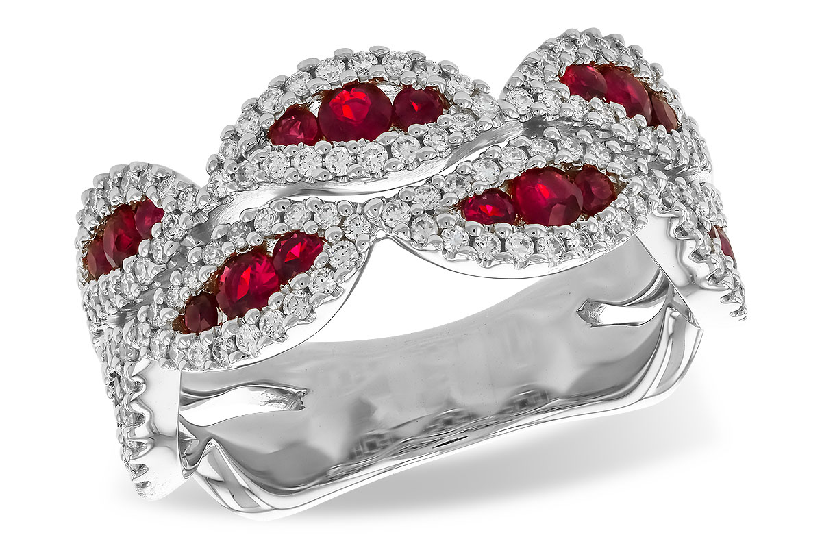 E328-26985: LDS WED RG .70 TW RUBY 1.11 TGW