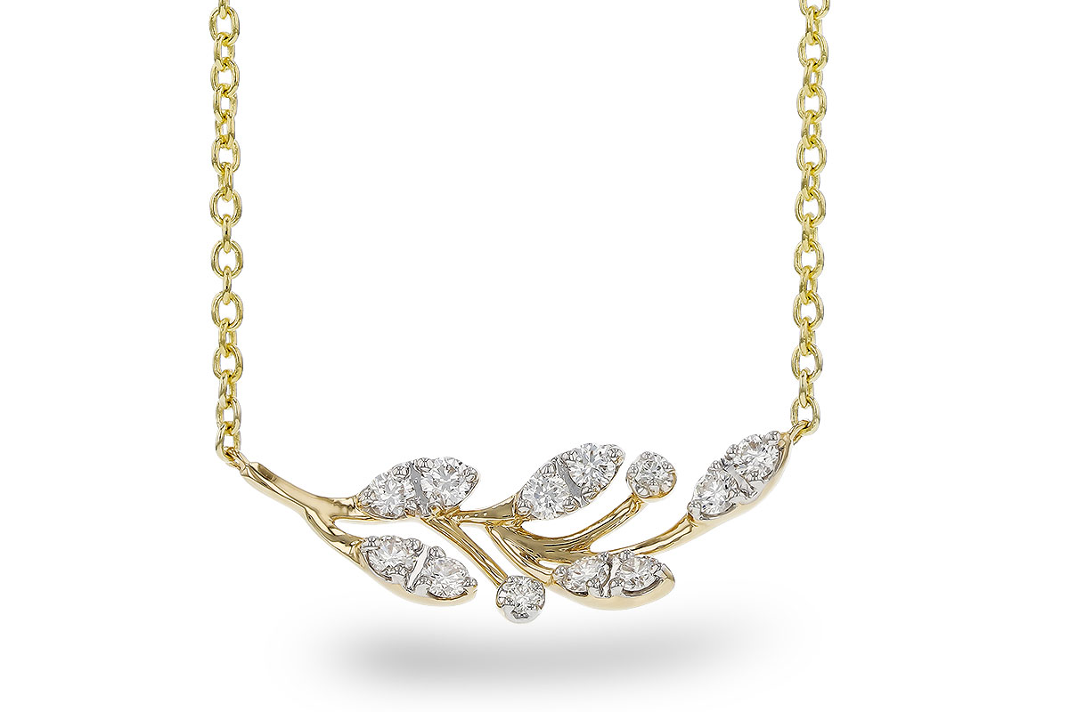 E329-12366: NECKLACE .32 TW (18")