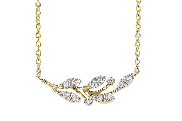 E329-12366: NECKLACE .32 TW (18")