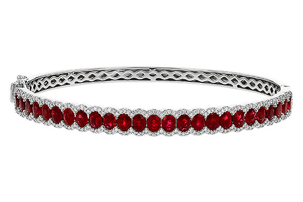 E329-16912: BANGLE 5.04 TW RUBY 5.60 TGW
