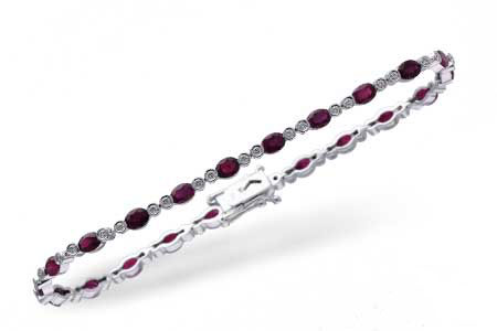 F238-26930: BRACELET 4.08 RUBY 4.55 TGW