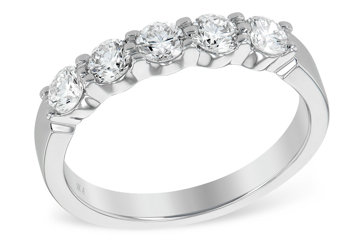 F240-98766: LDS DIA WED RG .75 TW (5 STONES)