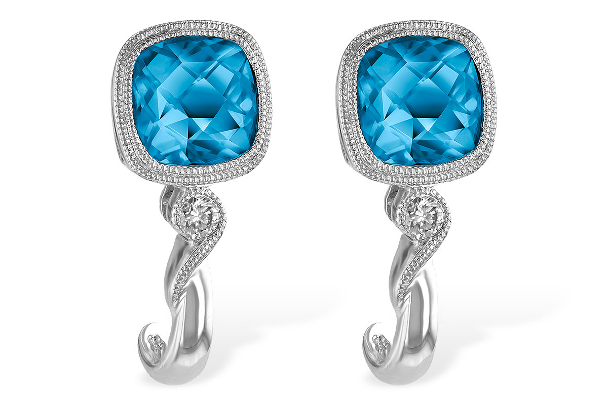 F241-88812: EARR 2.10 BLUE TOPAZ 2.14 TGW