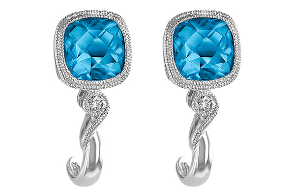 F241-88812: EARR 2.10 BLUE TOPAZ 2.14 TGW