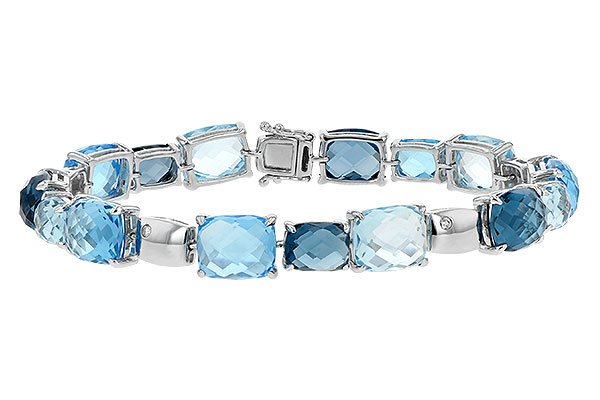 F243-66966: BRACELET 46.75 BLUE TOPAZ 46.80 TGW