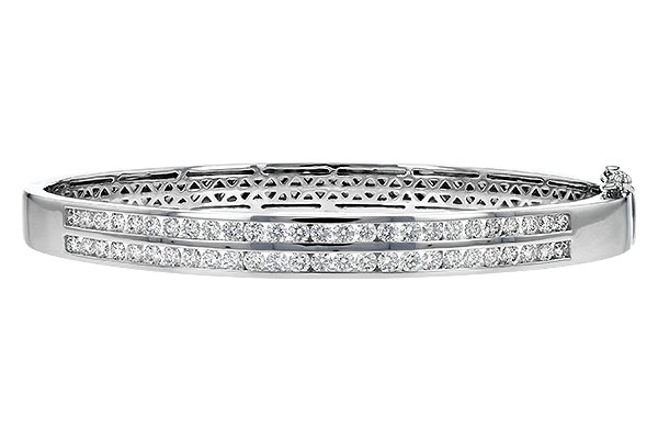 F243-72421: BANGLE BRACELET 2.00 TW (2 ROW)