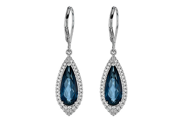 F244-56003: EARR 5.05 LONDON BLUE TOPAZ 5.42 TGW