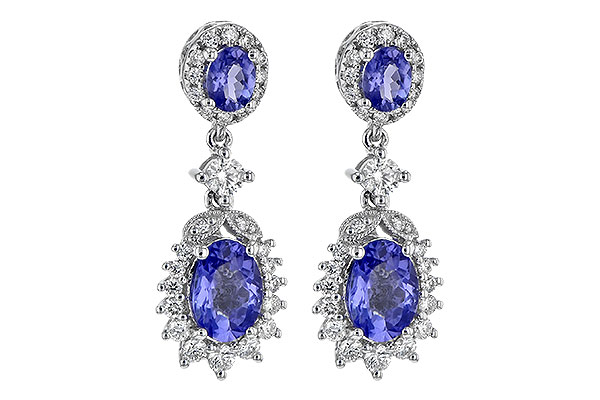 F244-60630: EARR 1.80 TW TANZANITE 2.33 TGW