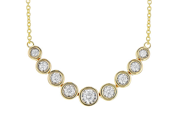 F327-30603: NECKLACE .75 TW