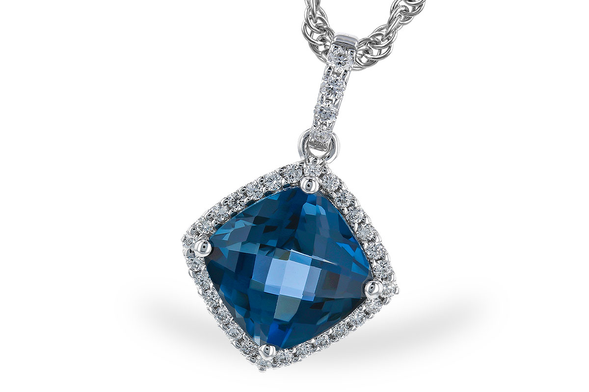 F328-22403: NECK 1.09 LONDON BLUE TOPAZ 1.20 TGW