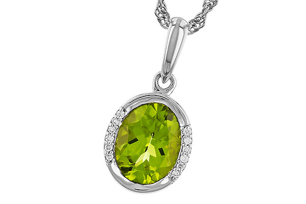 F328-22430: NECKLACE 1.72 TW PERIDOT 1.75 TGW (9x7 PER)