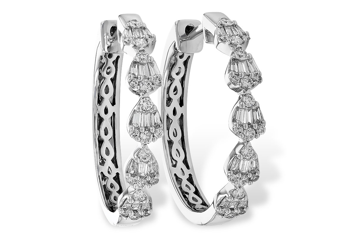 F328-25139: EARRINGS .20 BAG .47 TW