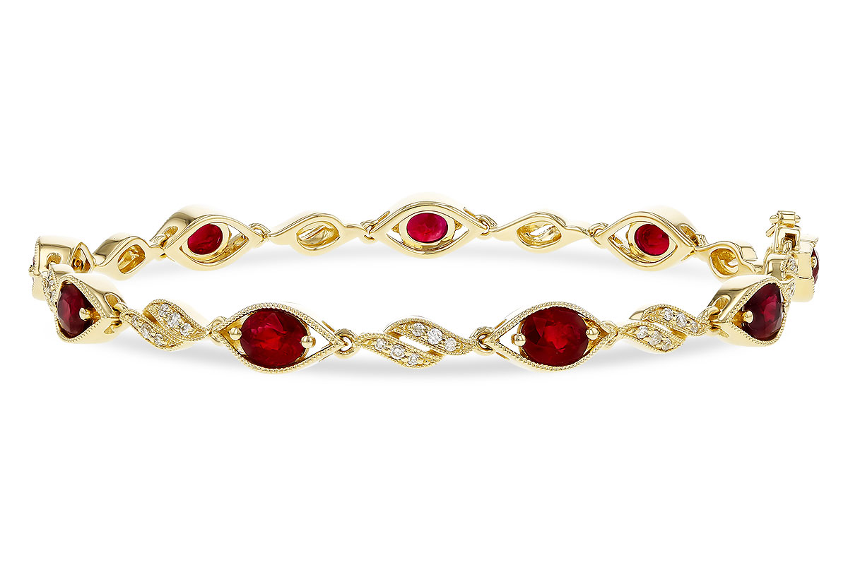F329-11539: BRACELET 3.68 RUBY 3.92 TGW (7")
