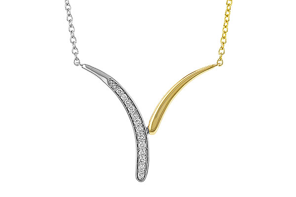 F329-14248: NECKLACE .12 TW (18")