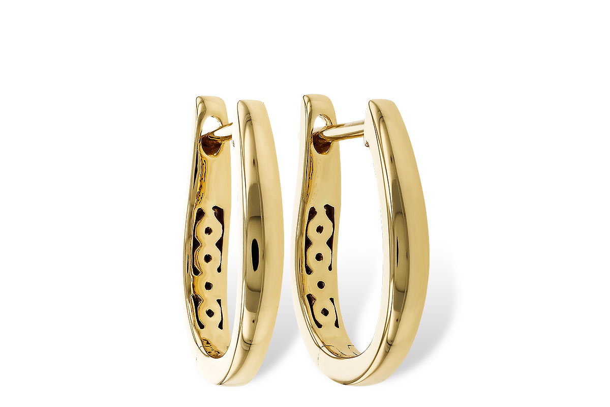 F329-15157: GOLD EARRINGS (15MM)