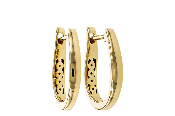 F329-15157: GOLD EARRINGS (15MM)