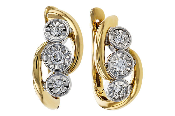 F329-16921: EARRINGS .25 TW