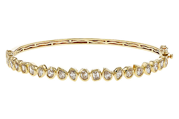 F329-16957: BANGLE 1.65 TW FANCY CUT DIAS