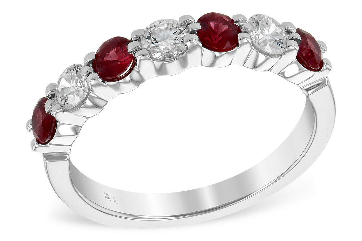 G240-06057: LDS WED RG .61 TW RUBY 1.00 TGW