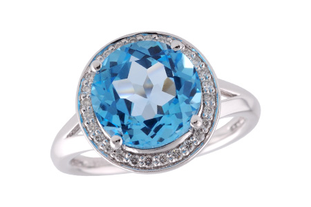 G241-85175: LDS RG 4.17 BLUE TOPAZ 4.32 TGW