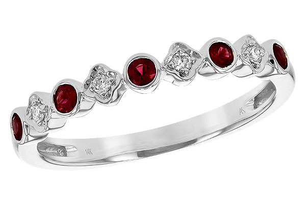 G243-72439: LDS WED RG .21 TW RUBY .25 TGW