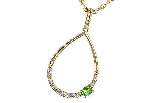 G244-62412: NECK .17 GREEN GARNET .26 TGW