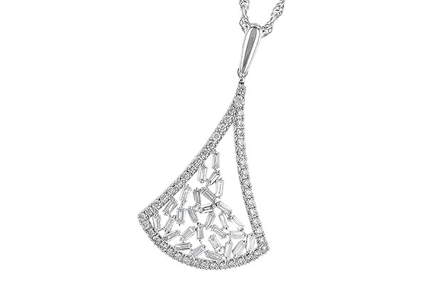 G327-33303: NECKLACE .50 TW
