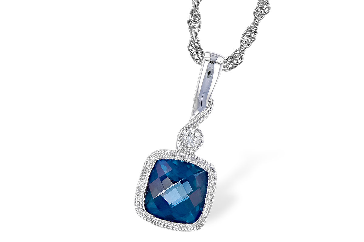 G328-18730: NECK 1.05 LONDON BLUE TOPAZ 1.07 TGW