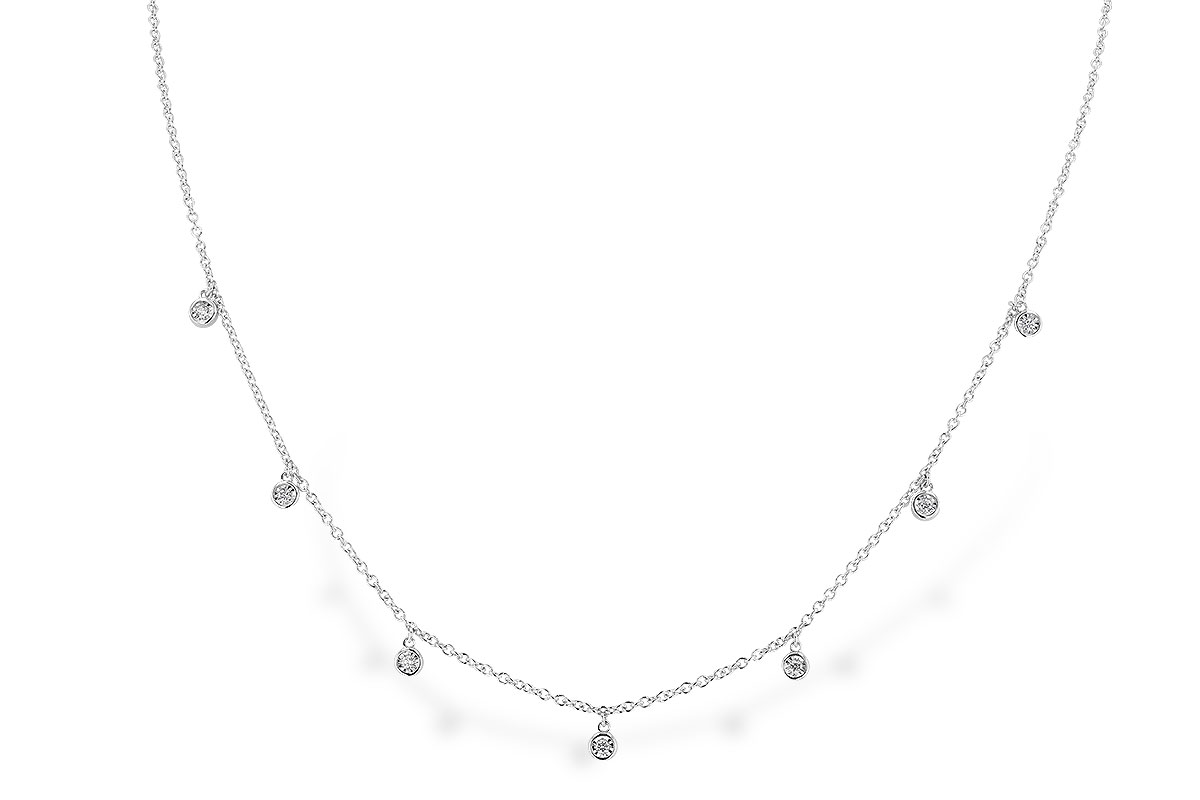 G328-19712: NECKLACE .12 TW (18")