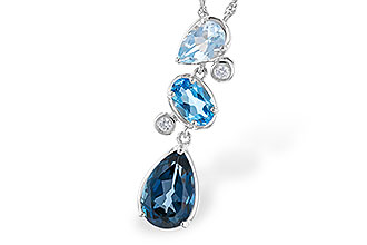 G328-21530: NECK 1.99 TW BLUE TOPAZ 2.02 TGW