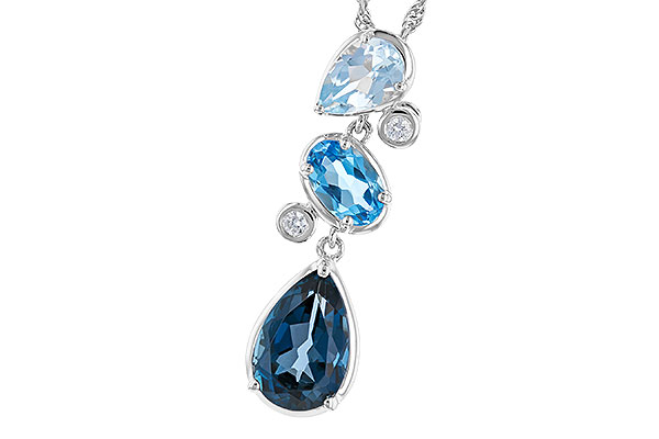 G328-21530: NECK 1.99 TW BLUE TOPAZ 2.02 TGW