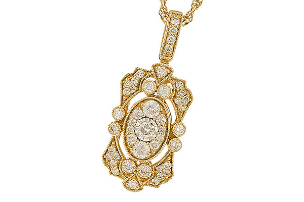 G328-23284: E327-33312 NECK IN ALL Y/G .50 TW