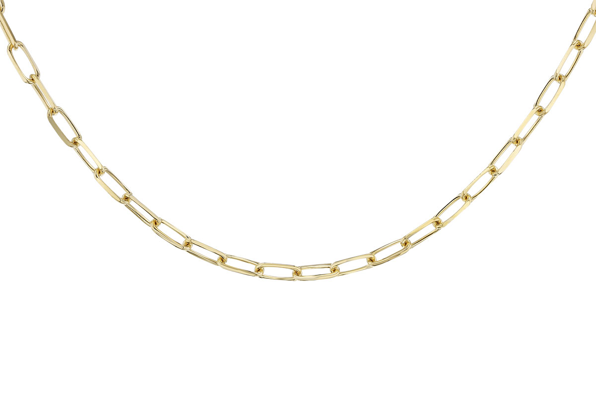 G328-24248: PAPERCLIP LG (8IN, 4.0MM, 14KT, LOBSTER CLASP)