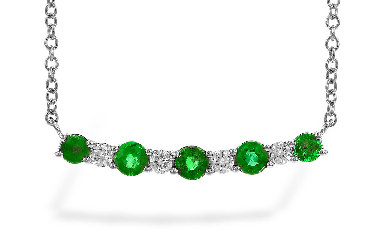 G328-26039: NECK .43 TW EMERALD .55 TGW