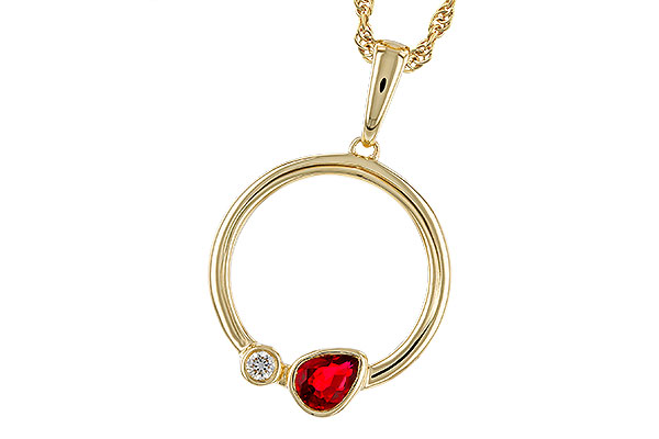 G329-11521: NECKLACE .24 RUBY .26 TGW