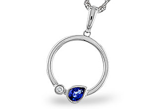 G329-11530: NECKLACE .26 SAPPHIRE .28 TGW