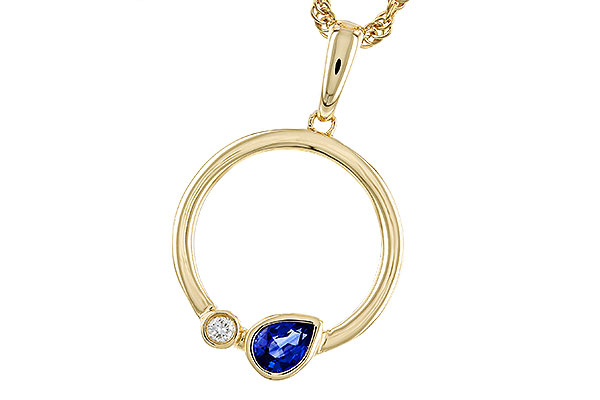 G329-11530: NECKLACE .26 SAPPHIRE .28 TGW
