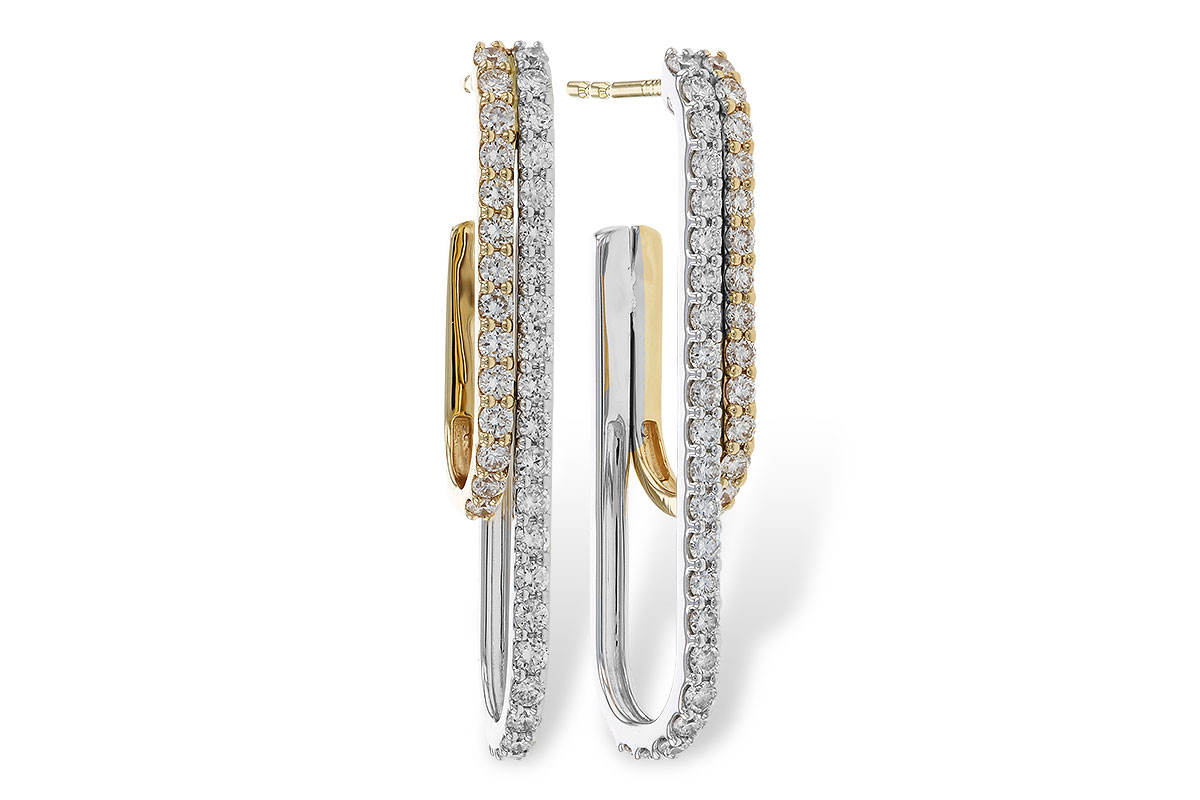 G329-12375: EARRING .98 TW