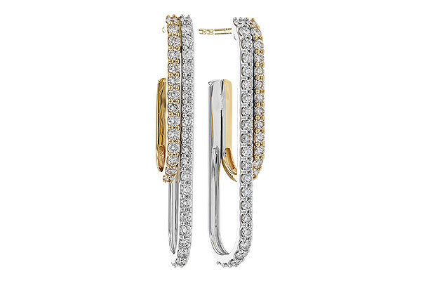 G329-12375: EARRING .98 TW