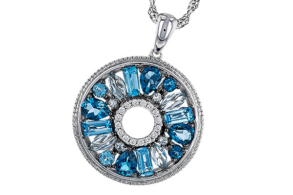 G329-13303: NECKLACE 1.67 BLUE TOPAZ 1.72 TGW