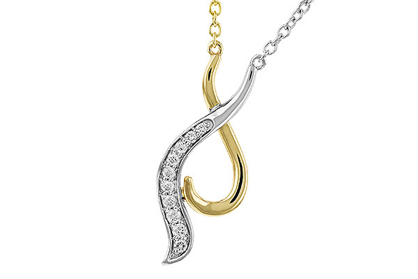 G329-14239: NECKLACE .10 TW (18")