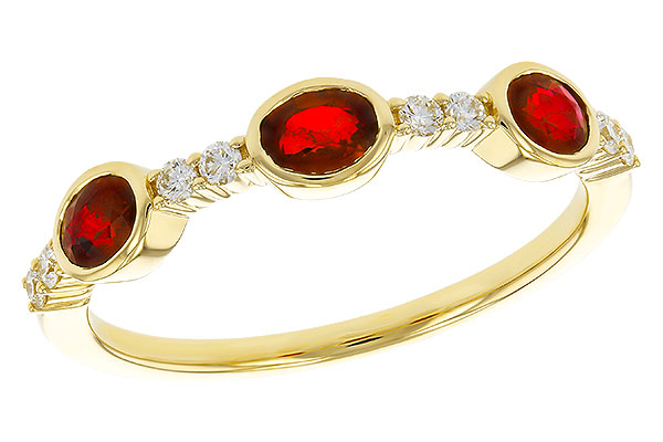 G329-17821: LDS WED RG .66 TW RUBY .78 TGW