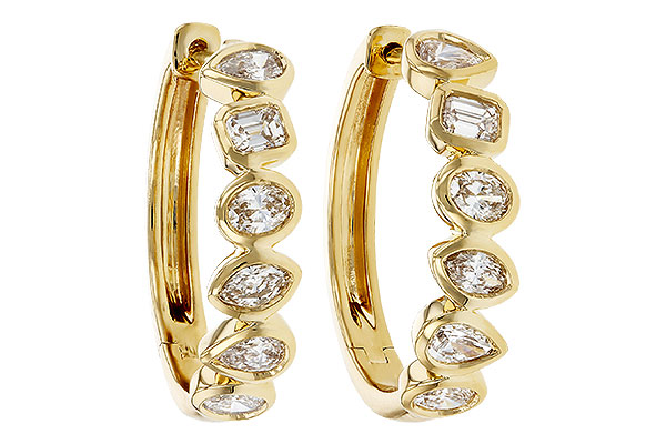 G330-00548: EARRINGS 1.10 TW FANCY CUT DIAS