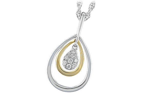 H238-22448: NECKLACE .04 TW