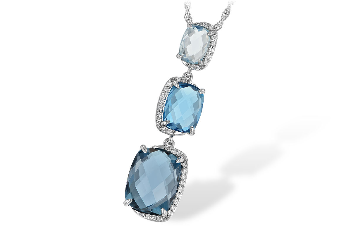 H242-79693: NECK 8.71 BLUE TOPAZ 8.89 TGW