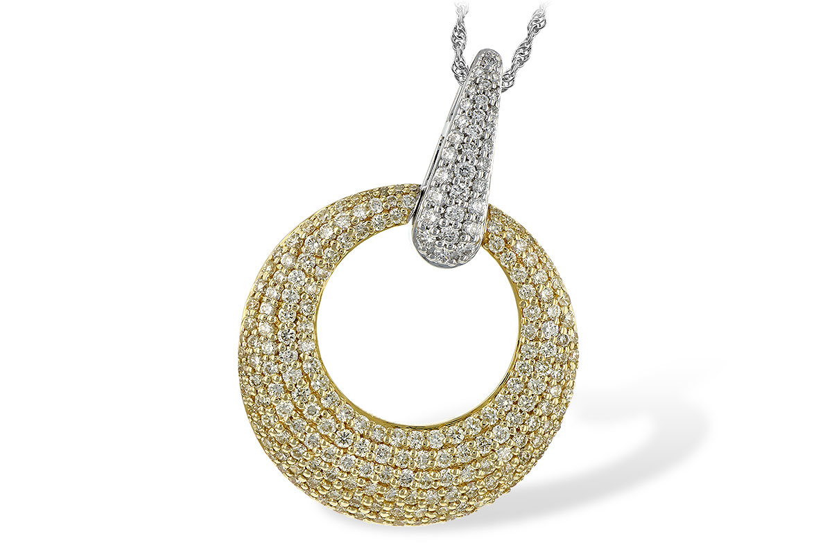 H243-66984: NECK 1.64 YELLOW DIAS 1.90 TW