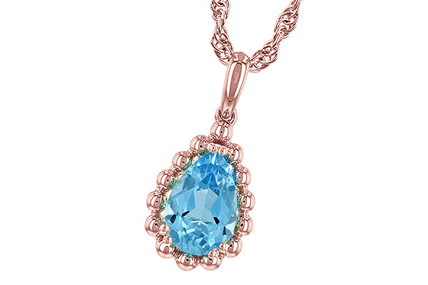 H243-67893: NECKLACE 1.55 CT BLUE TOPAZ