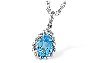 H243-67893: NECKLACE 1.55 CT BLUE TOPAZ