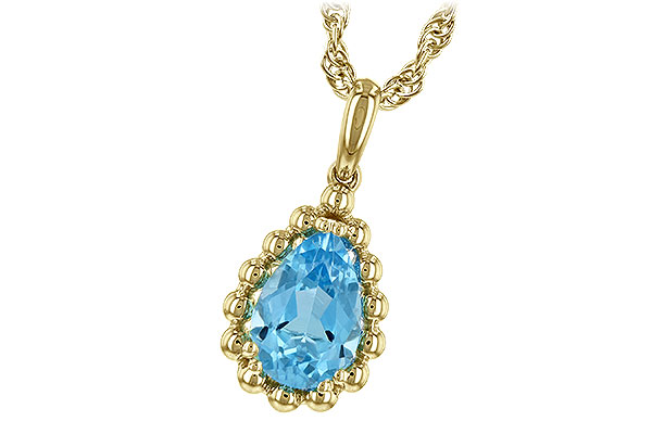 H243-67893: NECKLACE 1.55 CT BLUE TOPAZ