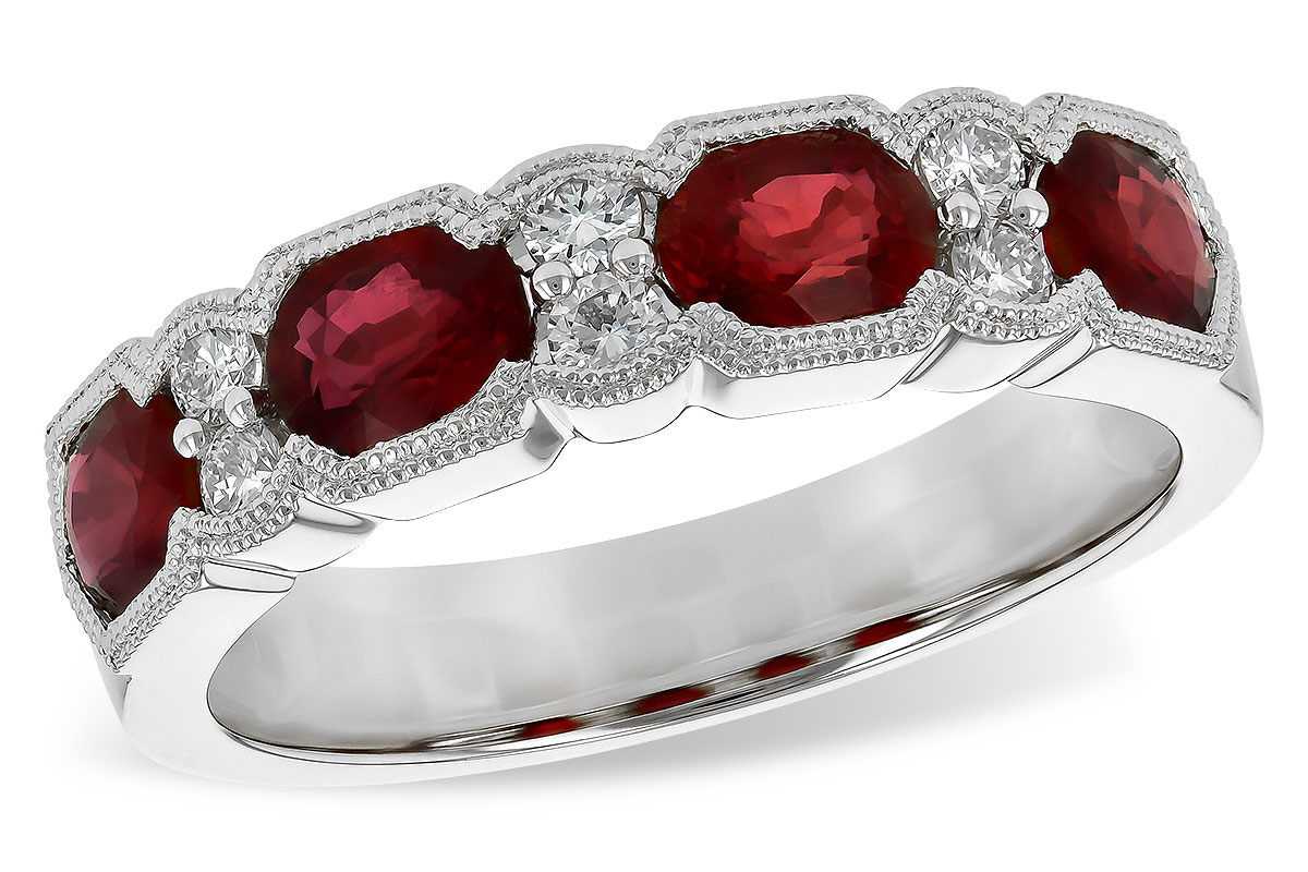 H244-56975: LDS WED RG 1.66 RUBY 1.84 TGW (5x4MM RUBY)